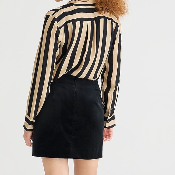 J. Crew A-line Mini Skirt In Stretch Velvet NWT - Picture 2 of 7
